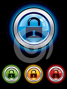 Glossy security button