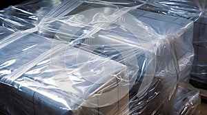 glossy shrink wrap texture