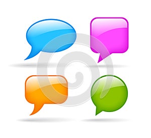 Glossy speech bubble