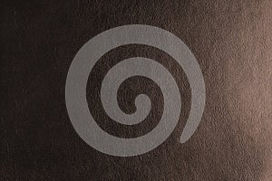 Glossy structure brown genuine leather with gradient lighting effect, leatharette texture