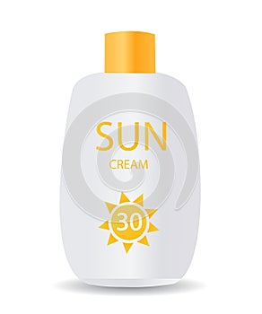 Glossy sunblock cream