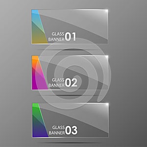Glossy vector banners