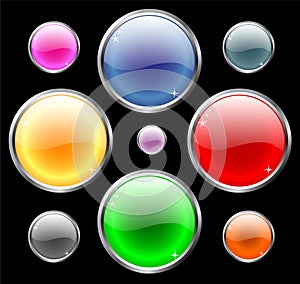 Glossy web buttons