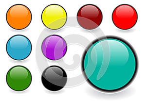 Glossy web buttons