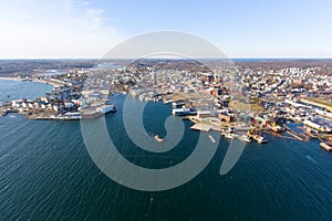 Gloucester Aerial View, Cape Ann, MA, USA photo