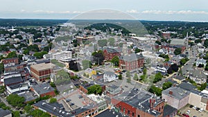 Gloucester city aerial view, Massachusetts MA, USA