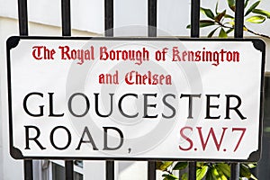 Gloucester Road in London, UK