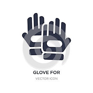 glove for american football player icon on white background. Simple element illustration from Sports concept