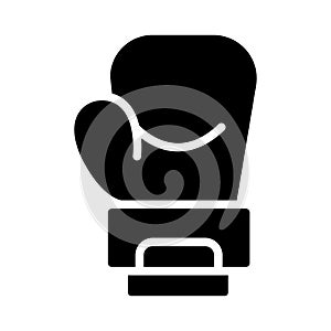 Glove glyph flat vector icon