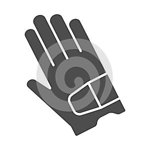 Glove solid icon, golf concept, sport gloves sign on white background, golf glove icon in glyph style for mobile concept