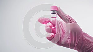 The hand holding test tube.AI generated image