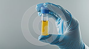 The test tube in hand.AI generated image