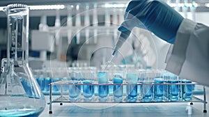 The laboratory scientific experiment.AI generated image