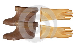 Gloves and boots dielectric