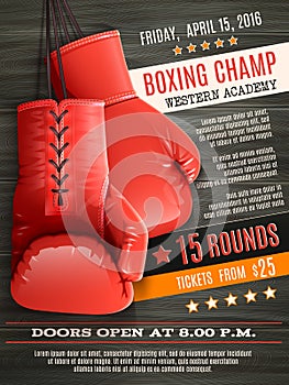 Gloves Boxing Poster photo