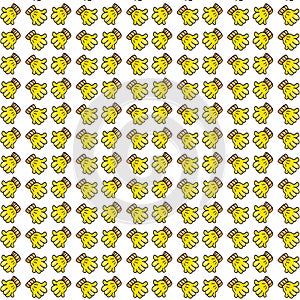 Gloves gift card or cloth, pattern, repeating pattern,