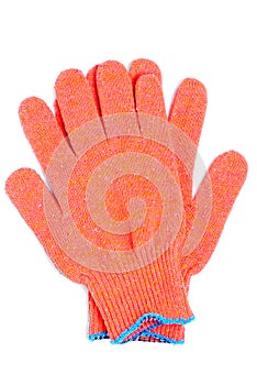 Gloves orange colour