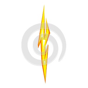 Glow bolt icon cartoon vector. Shape sign charge