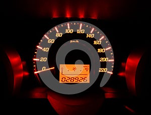 Glow car dashboard