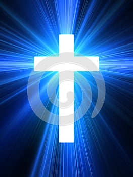 Glow cross. photo