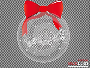 Glow light effect. Cloud of glittering dust. Vector illustration. Christmas