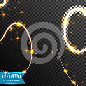 Glow light effect. Star burst with sparkles.Sun from connecting dot and line. light effect. vector illustration, isolated on