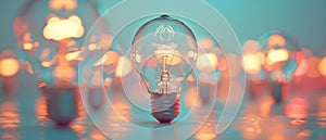 Glow of Progress: Light Bulbs as Beacons of Innovation. Concept Innovative Technologies, Energy