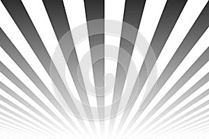 Glow shine striped abstract background. Similar to retro poster. Black and white lines pattern