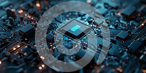 Glowing abstract technology background - Abstract Techno Vortex