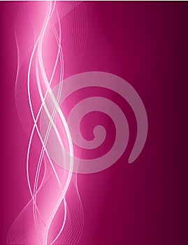 Glowing abstract wave background in purple