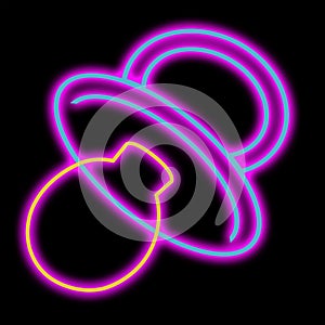 Glowing baby soother