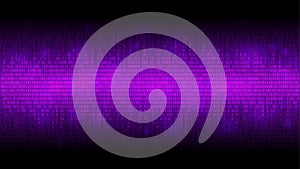Glowing binary code abstract background, glowing cloud of big data, stream of information