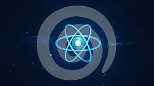 Atom Structure with Electron Orbits, Nuclear Physics Concept