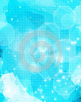 Glowing blue background