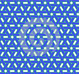 Glowing Blue Green Pipe Geometric Interconnected Triangle Pattern Background Vector Illustration