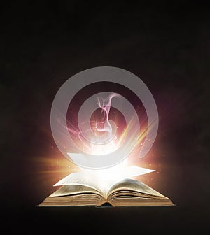 Glowing book