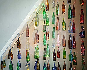 Glowing Bottles In Shillong
