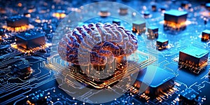 AI Brain: Futuristic Artificial Intelligence Concept