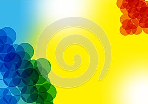 glowing buble background