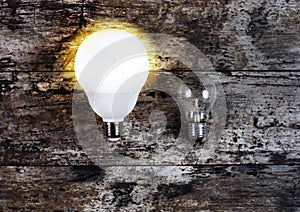 Glowing bulb uniqueness concept