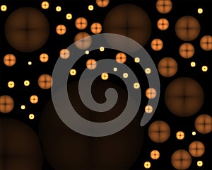 Glowing Buttons Abstract