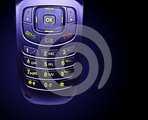 Glowing Cell Phone Keypad