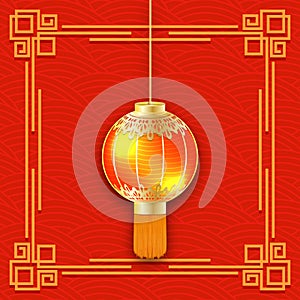 Incandescente cinese lanterna  tridimensionale dettagliato lampada. cinese nuovo decorato bambino modello bruciando lanterna 