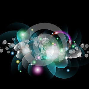 Glowing Circles Background