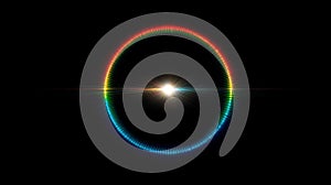 Glowing Circular Spectrum of Light