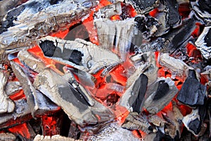 Glowing coals