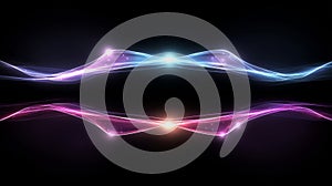 Glowing Colorful Energy Waves