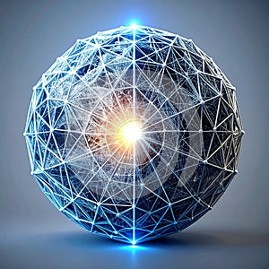 Glowing Core of a Global Data Network