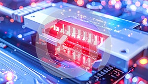 Glowing Core of a Quantum Computing Processor