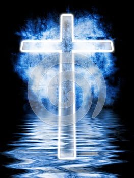 Glowing cross